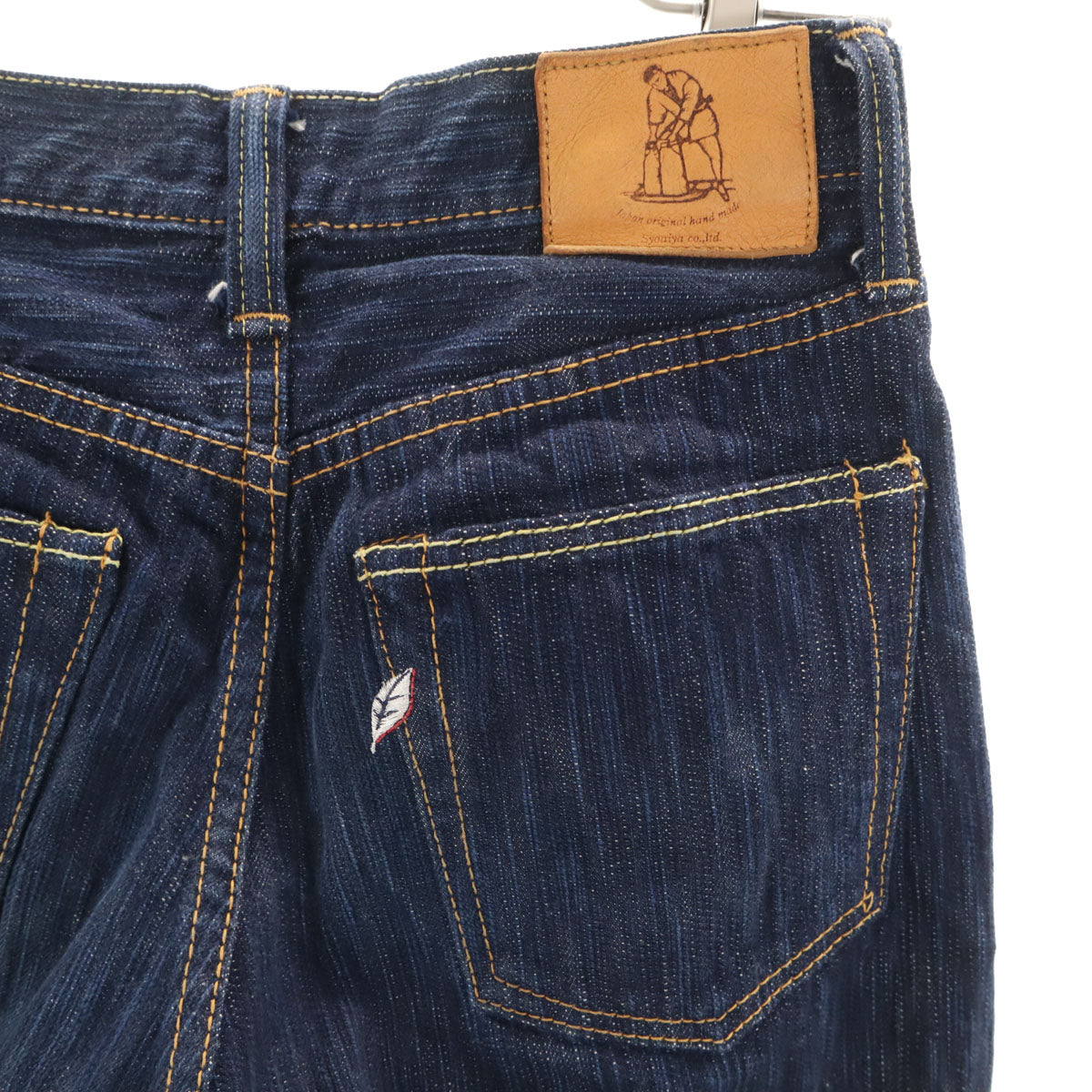 pure blue japan ピュアブルージャパン 日本製 デニムパンツ W30 ネイビー 正藍屋 ジーンズ ボタンフライ メンズ