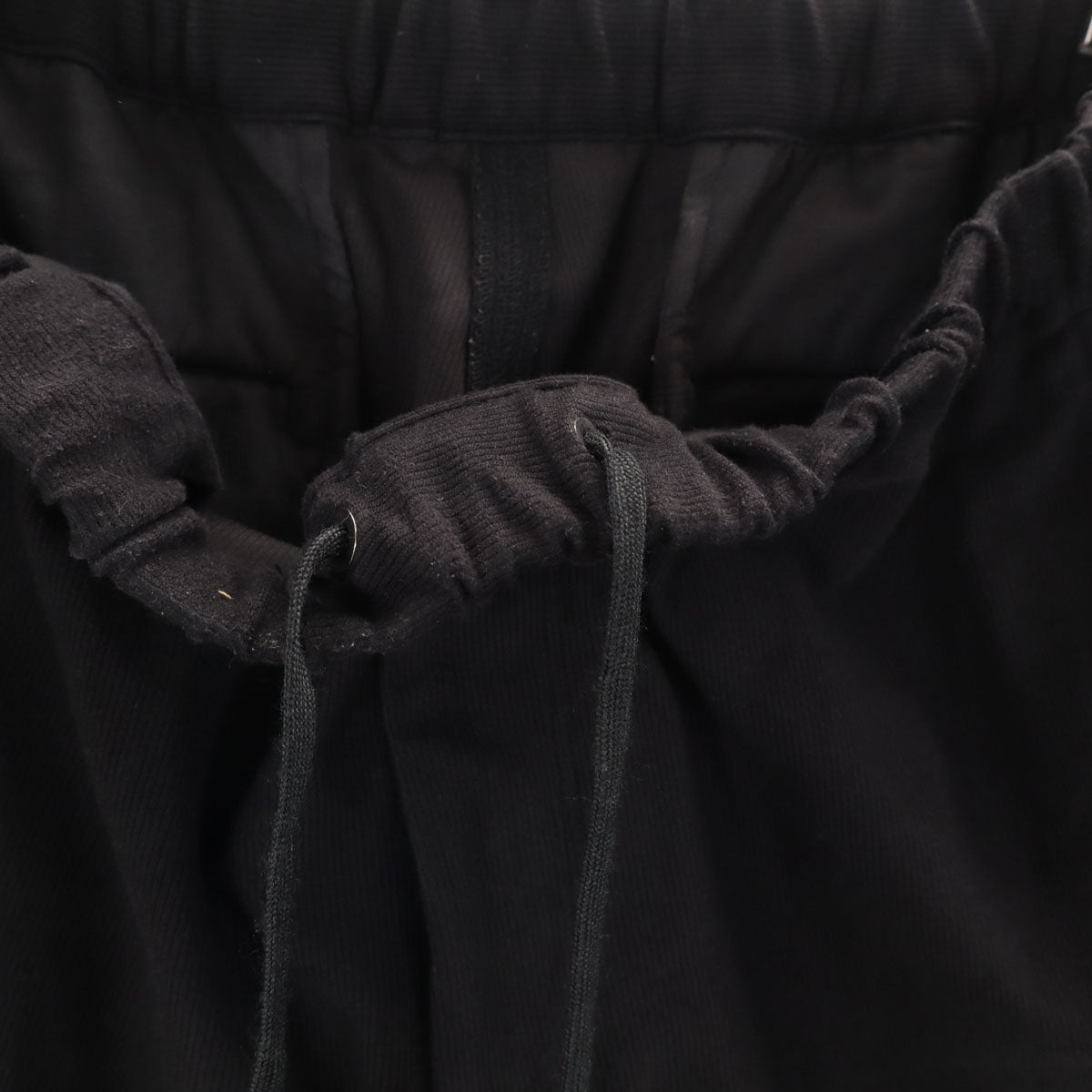 UNITED ARROWS ユナイテッドアローズ ウォームピケ オールギャザー イージーパンツ XL ブラック メンズ