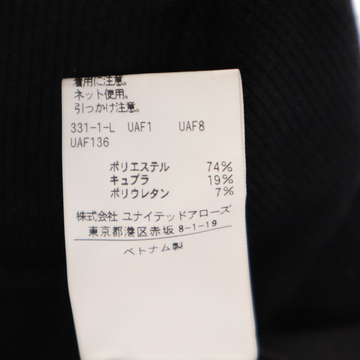 UNITED ARROWS ユナイテッドアローズ ウォームピケ オールギャザー イージーパンツ XL ブラック メンズ