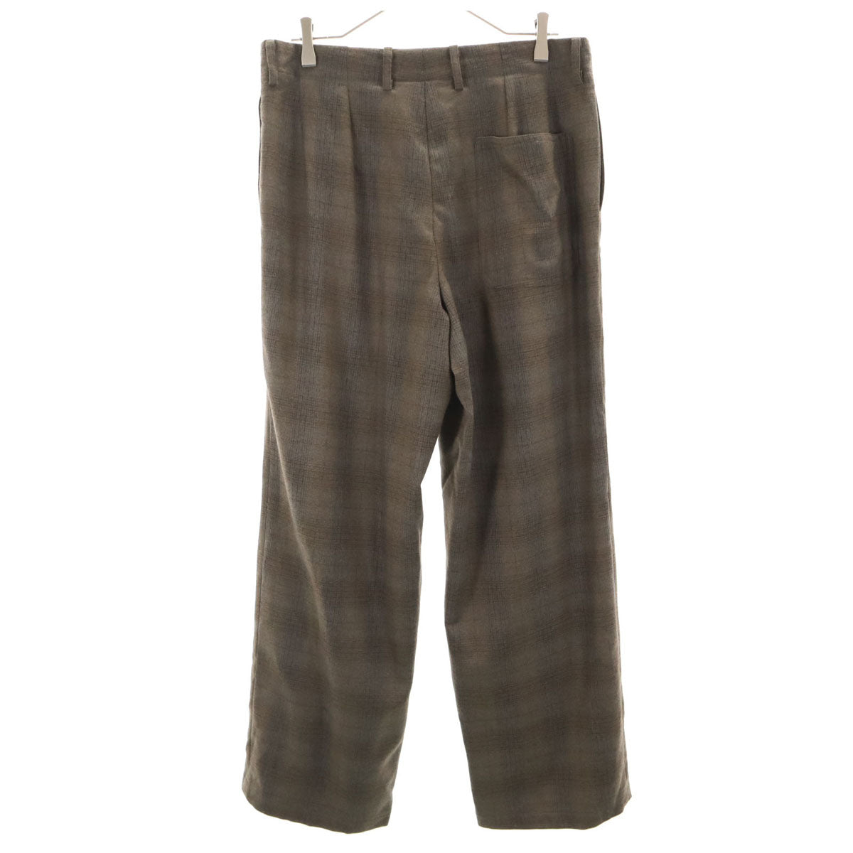 WELDER ウェルダー 日本製 チェック柄 スラックスパンツ 4 グレージュ メンズ