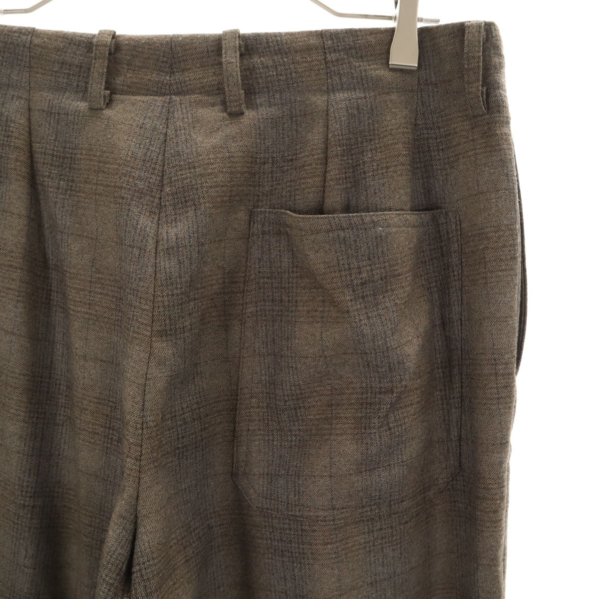 WELDER ウェルダー 日本製 チェック柄 スラックスパンツ 4 グレージュ メンズ