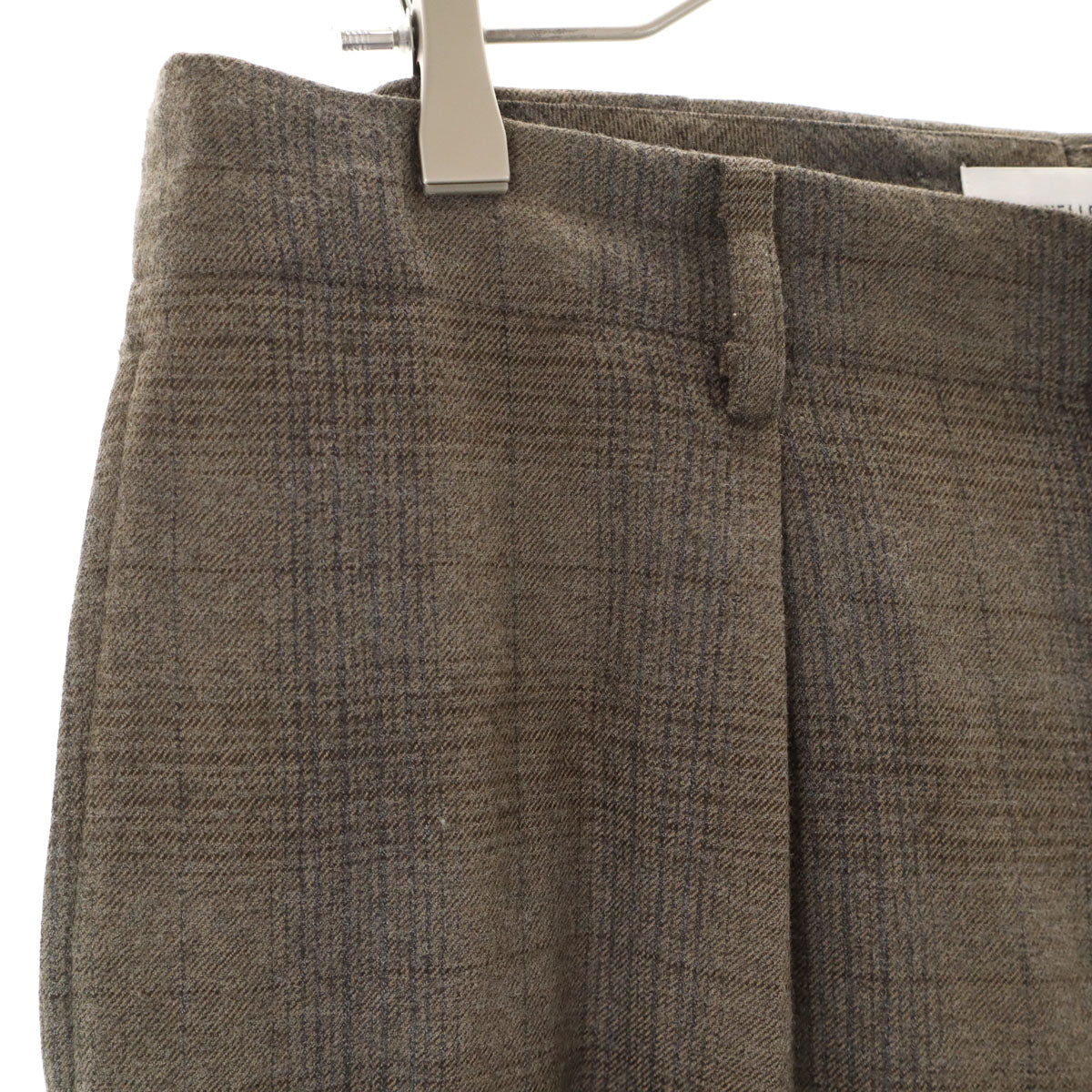 WELDER ウェルダー 日本製 チェック柄 スラックスパンツ 4 グレージュ メンズ
