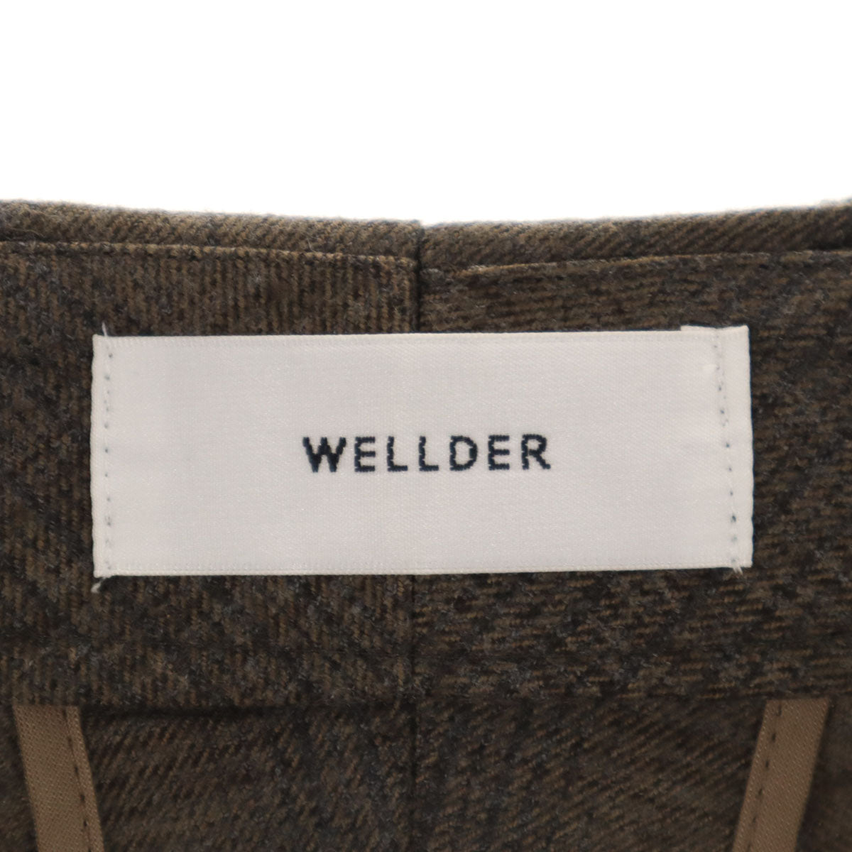 WELDER ウェルダー 日本製 チェック柄 スラックスパンツ 4 グレージュ メンズ