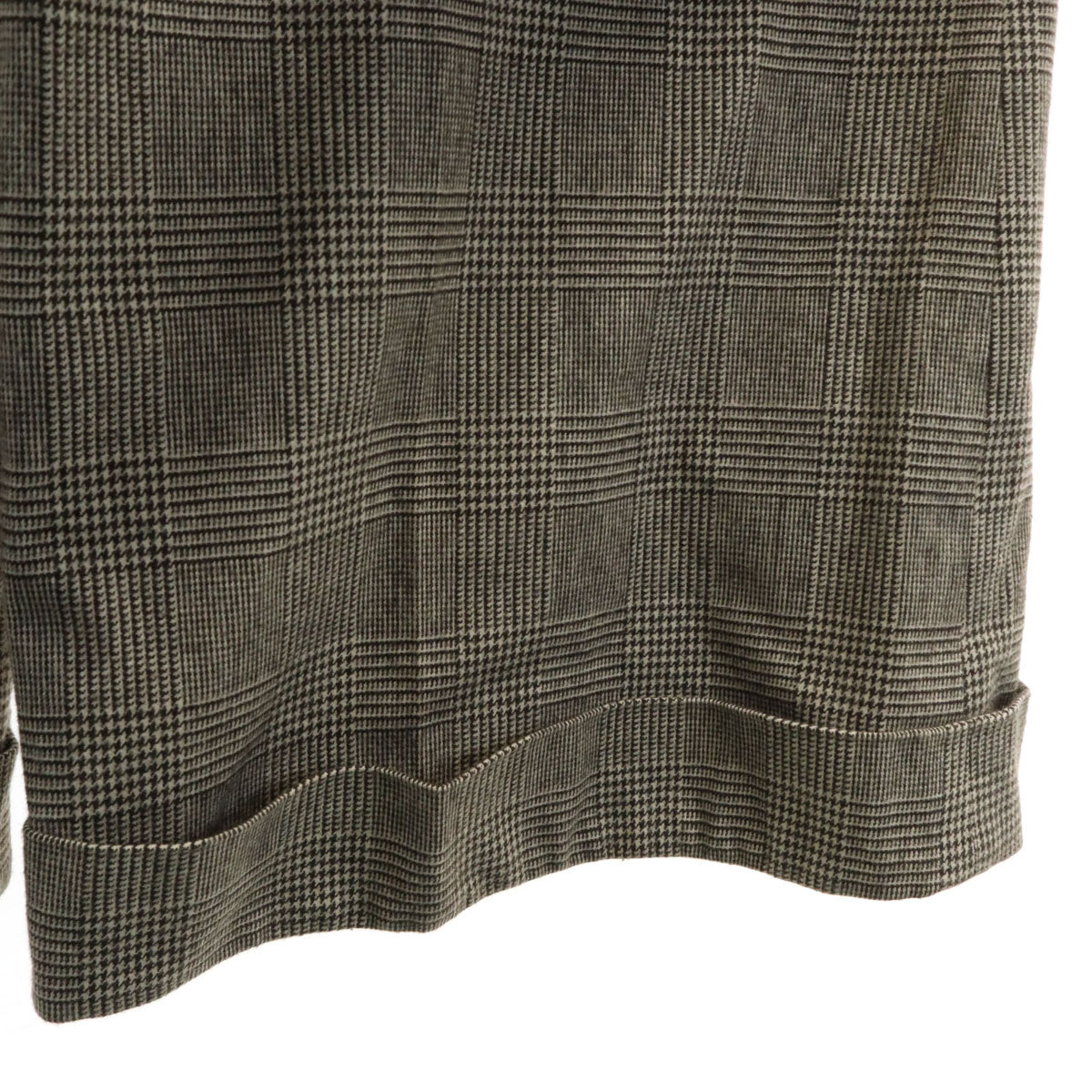 未使用 GRACE CONTINENTAL グレースコンチネンタル 日本製 千鳥格子柄 ハイウエスト ワイドパンツ 36 ブラウン系 タグ付き レディース