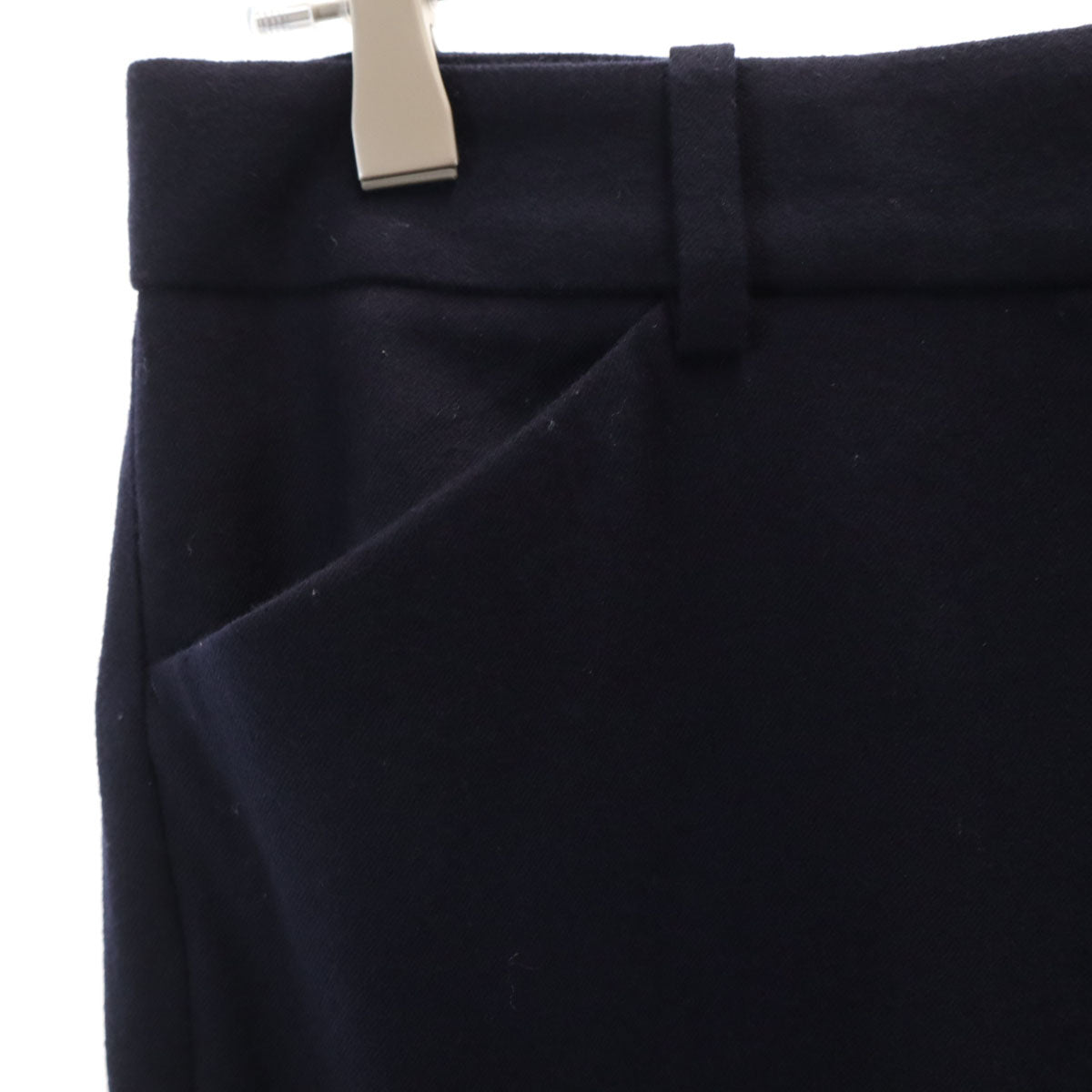 theory luxe セオリーリュクス 日本製 ウール スラックスパンツ 36 ネイビー レディース