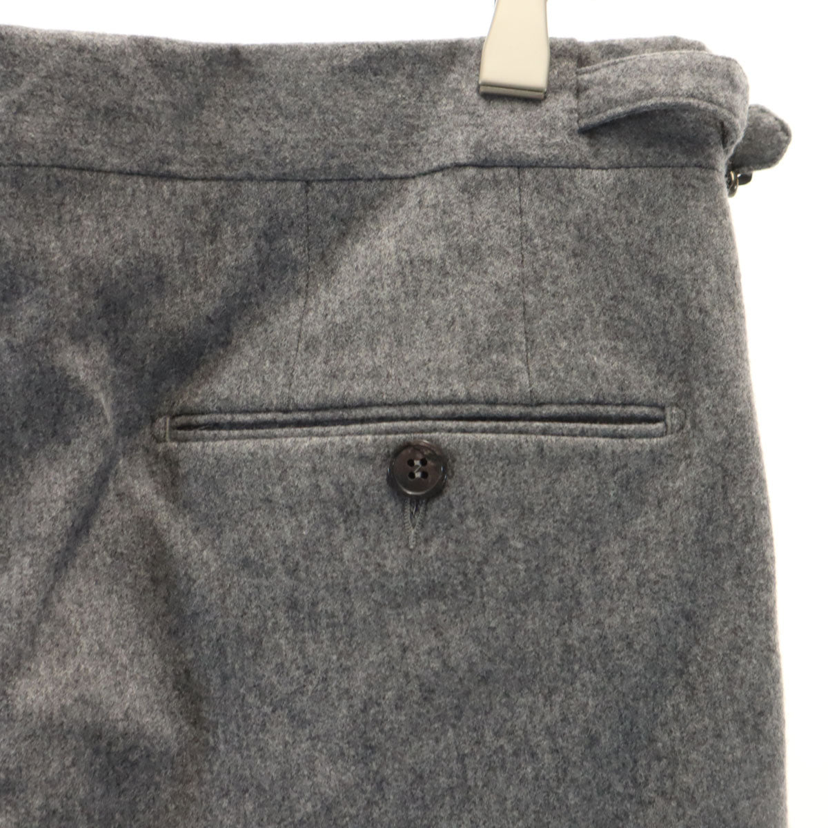 美品 GERMANO ジェルマーノ BEAMS ビームス別注 イタリア製 スラックスパンツ 44 グレー メンズ