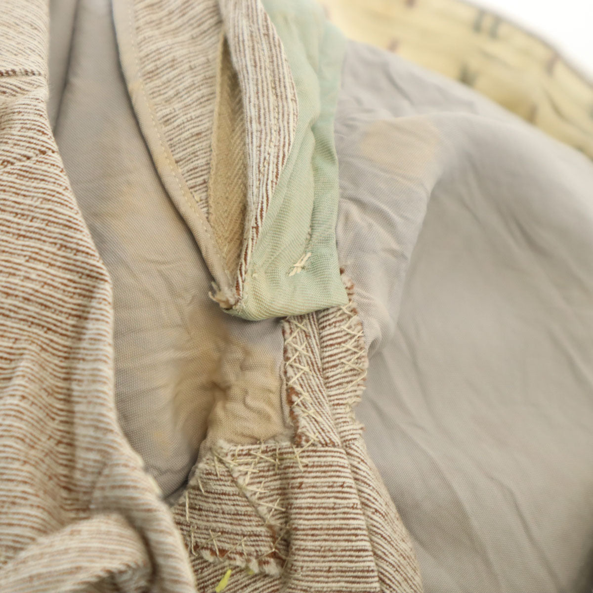 70s ヴィンテージ スラックスパンツ ベージュ TALONジップ メンズ