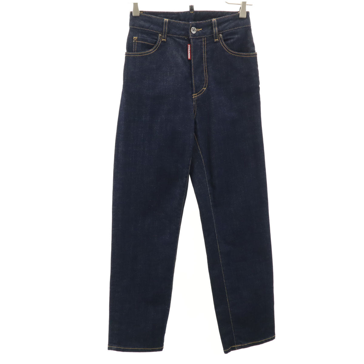 美品 DSQUARED2 ディースクエアード ハイウエスト デニムパンツ 34 インディゴ ジーンズ レディース