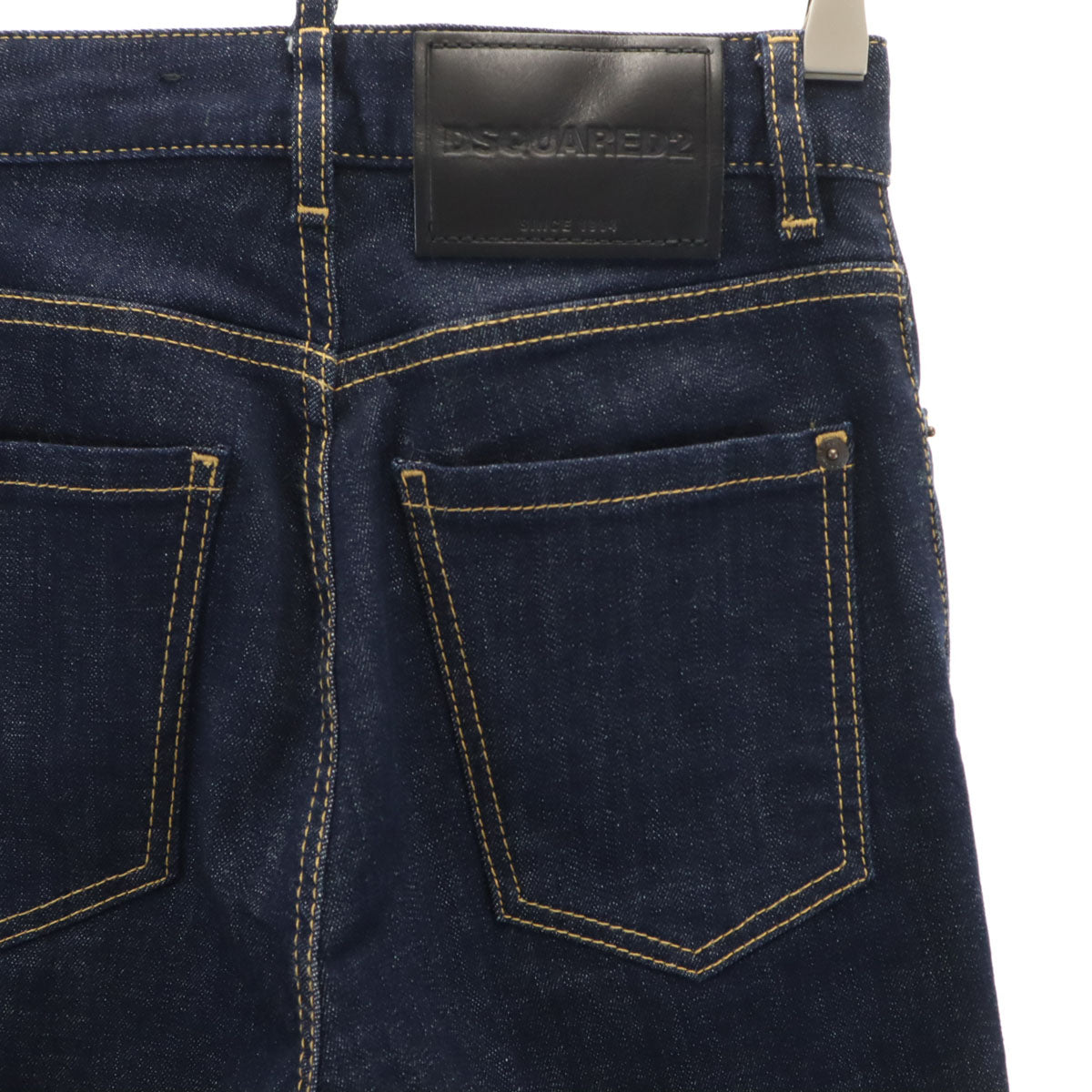 美品 DSQUARED2 ディースクエアード ハイウエスト デニムパンツ 34 インディゴ ジーンズ レディース