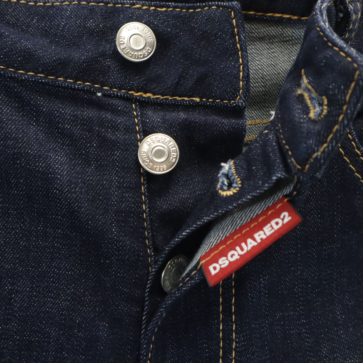 美品 DSQUARED2 ディースクエアード ハイウエスト デニムパンツ 34 インディゴ ジーンズ レディース