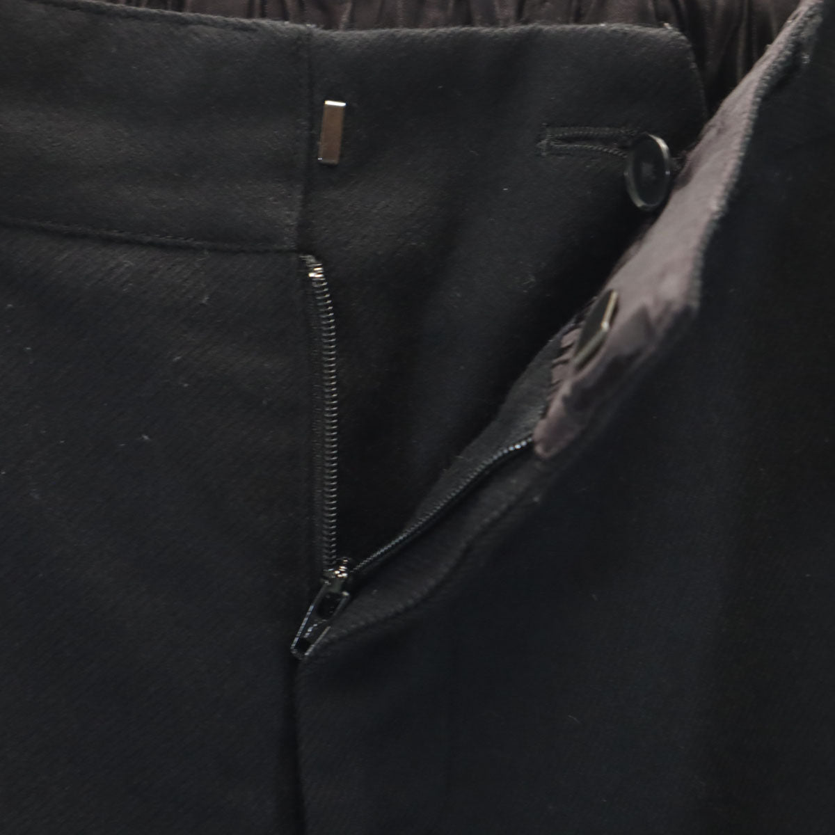 KNOTT ノット 日本製 サイドライン スラックスパンツ 1 ブラック メンズ