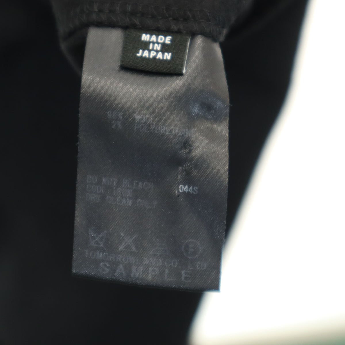 KNOTT ノット 日本製 サイドライン スラックスパンツ 1 ブラック メンズ