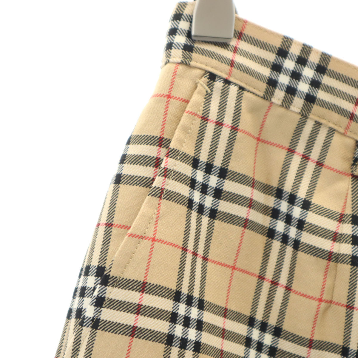 BURBERRY GOLF バーバリーゴルフ 日本製 ノバチェック ストレートパンツ 11 ベージュ 三陽商会 レディース