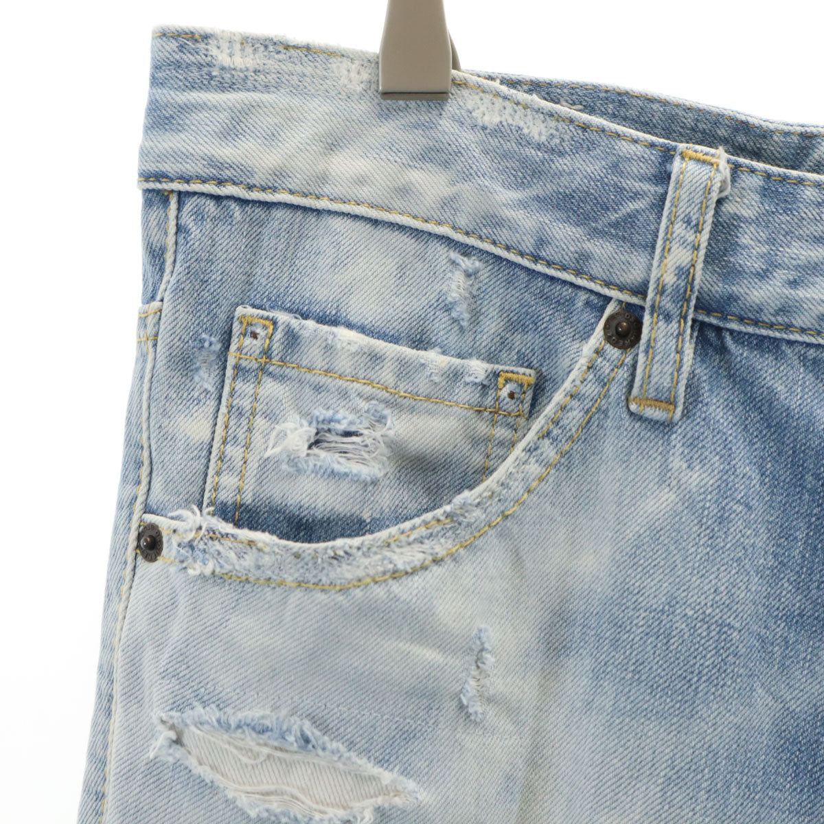 DSQUARED2 ディースクエアード 2022年 イタリア製 COOL GUY ヴィンテージ加工 デニムパンツ 48 アイスブルー ジーンズ メンズ