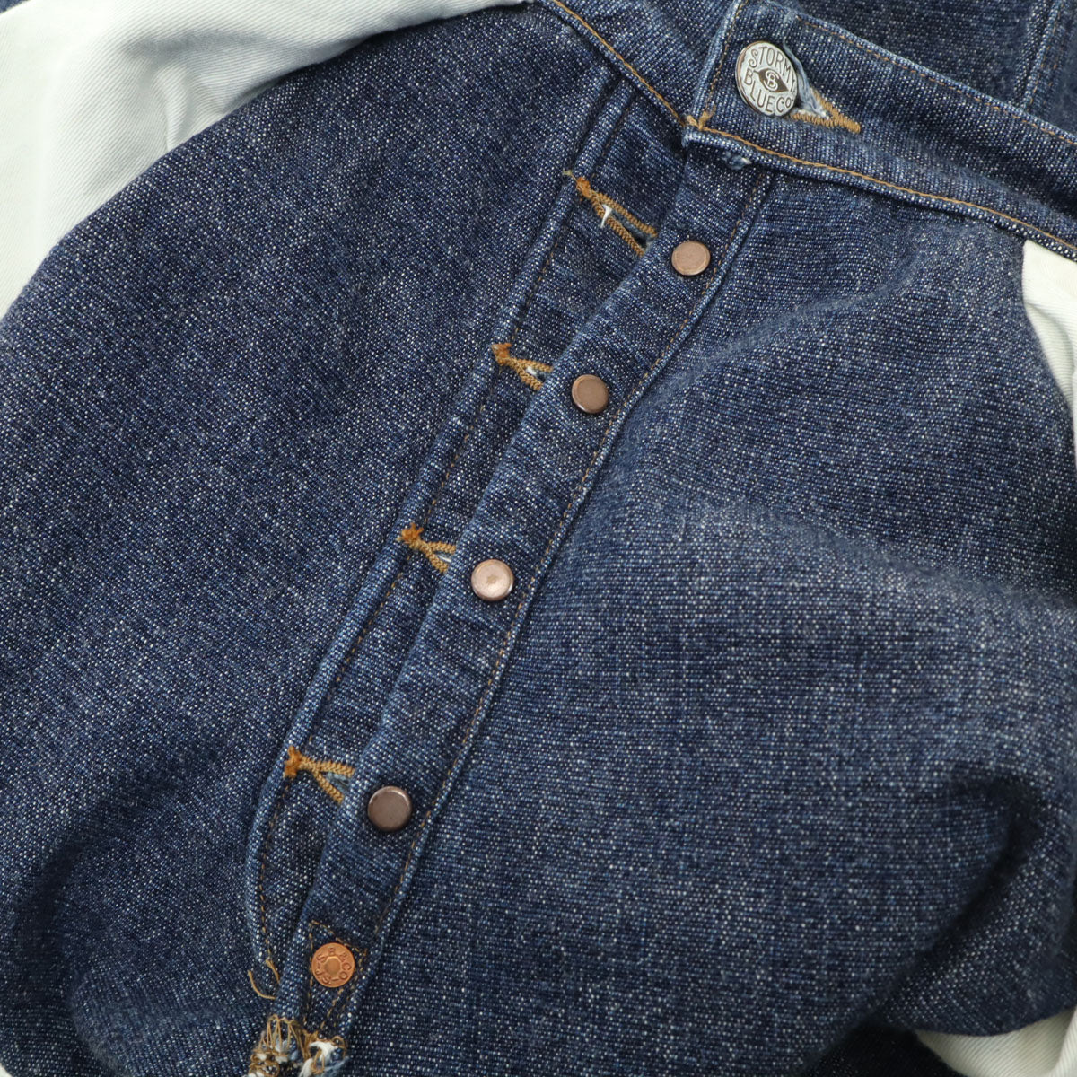 Pherrow's フェローズ 日本製 バッファローホーン ステッチ デニムパンツ W30 インディゴ ジーンズ シンチバック メンズ