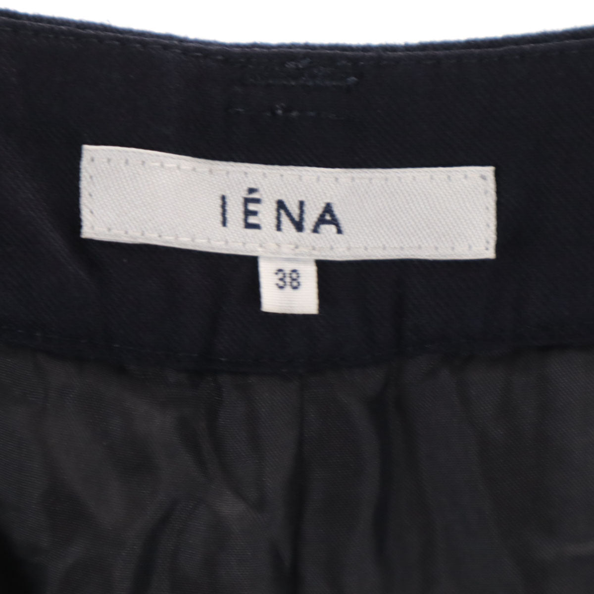 IENA イエナ 未使用 リクライドモールスキンペグトップ テーパードパンツ 38 ネイビー タグ付き レディース