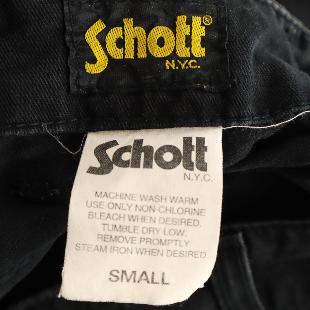 schott ショット 日本製 カーゴパンツ S ブラック メンズ