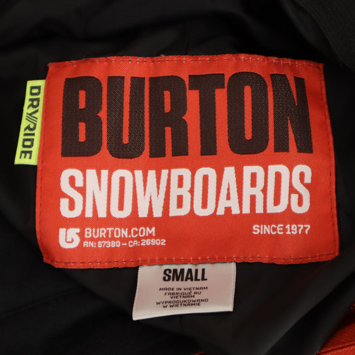 BURTON バートン スノーボード カーゴパンツ S オレンジ メンズ