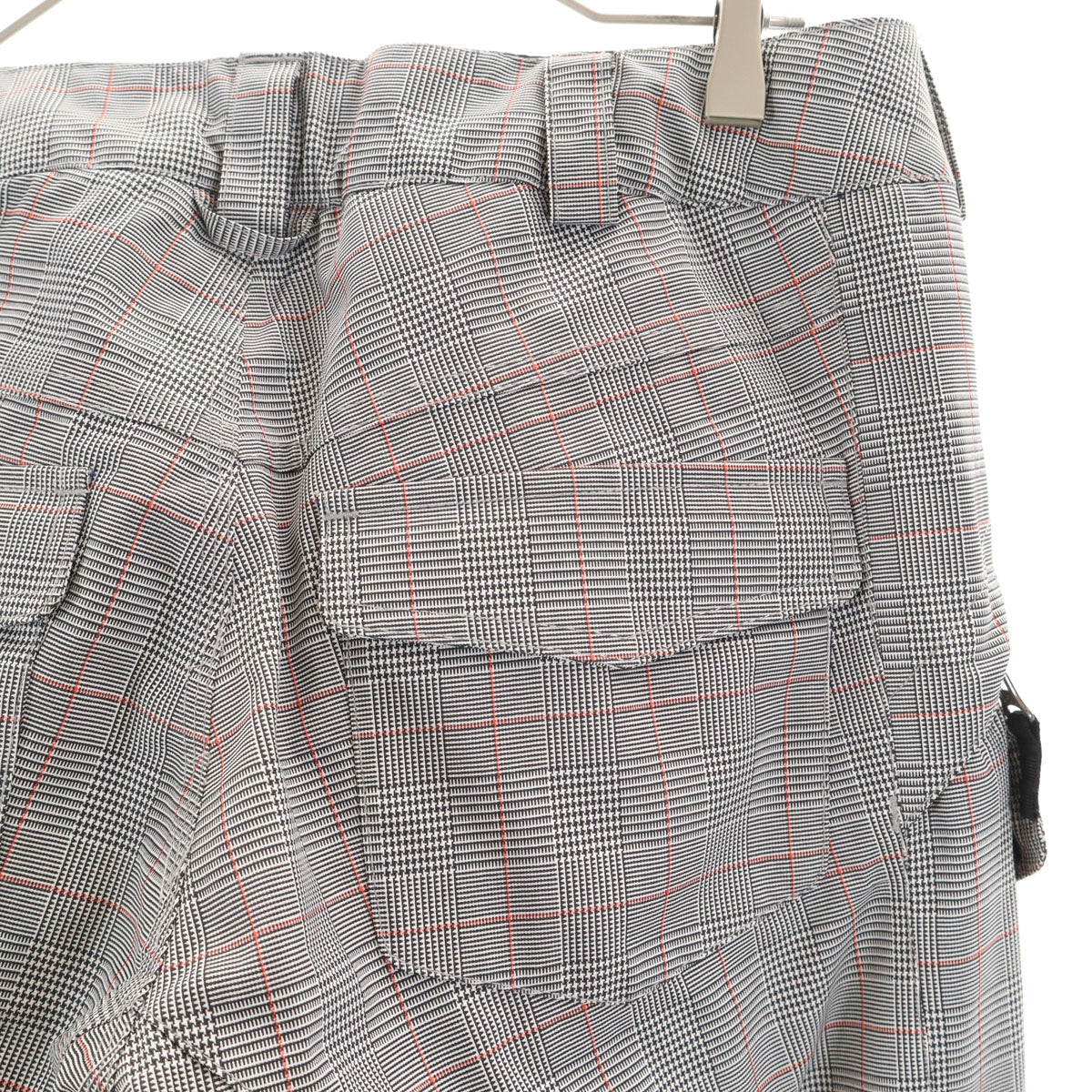 未使用 BURTON バートン グレンチェック スノーボード カーゴパンツ M グレー系 中綿 メンズ