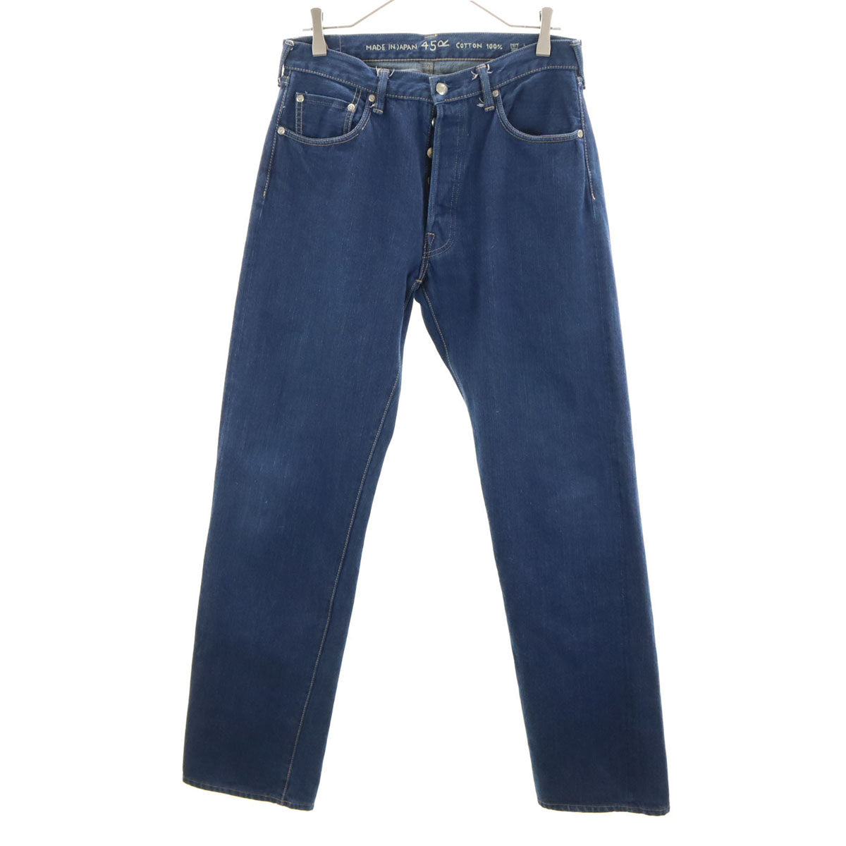 45R 45rpm フォーティーファイブアールピーエム 日本製 ストレートデニムパンツ w30 ジーンズ ボタンフライ メンズ