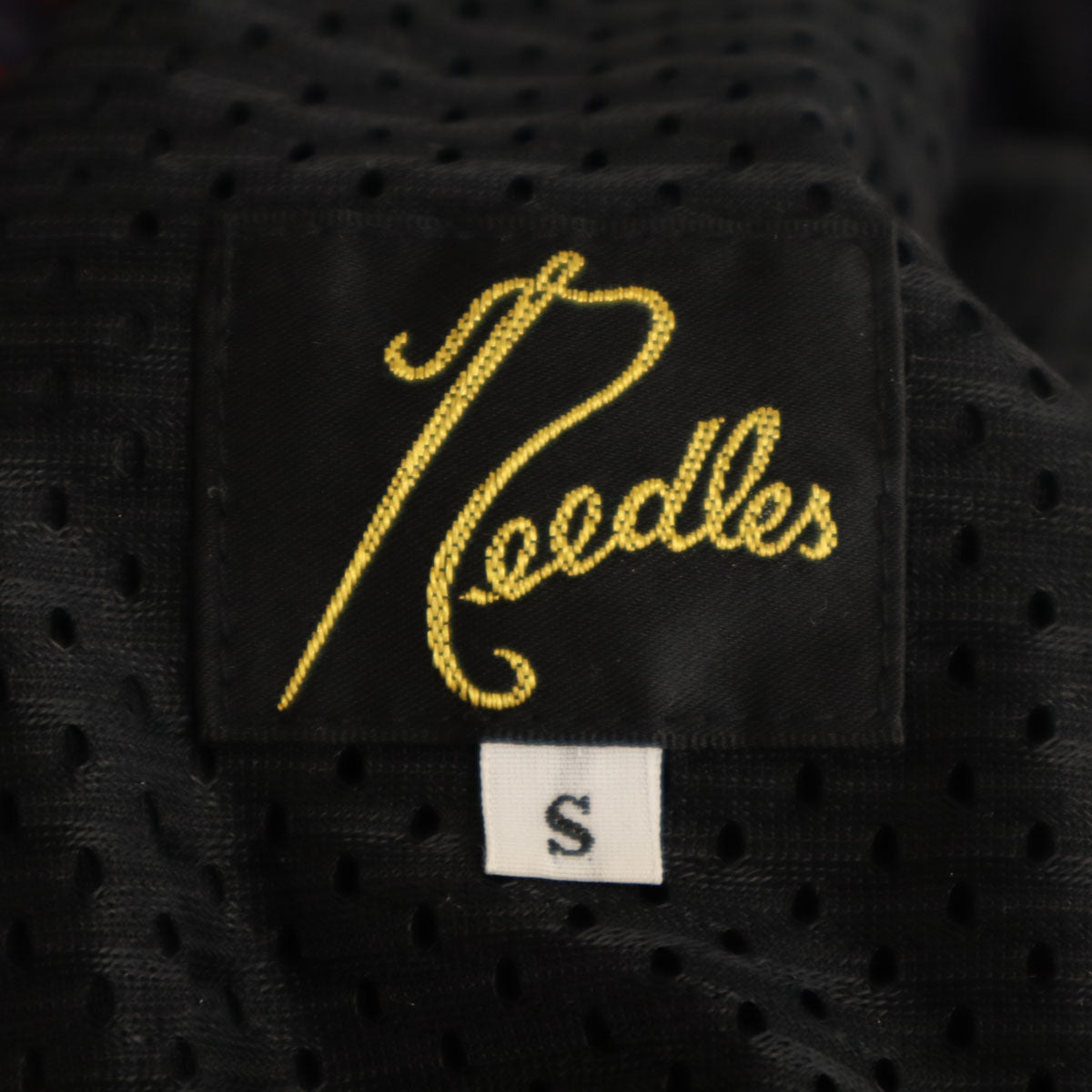 Needles ニードルズ 日本製 総柄 トラックパンツ S ネイビー系 ジャージ メンズ