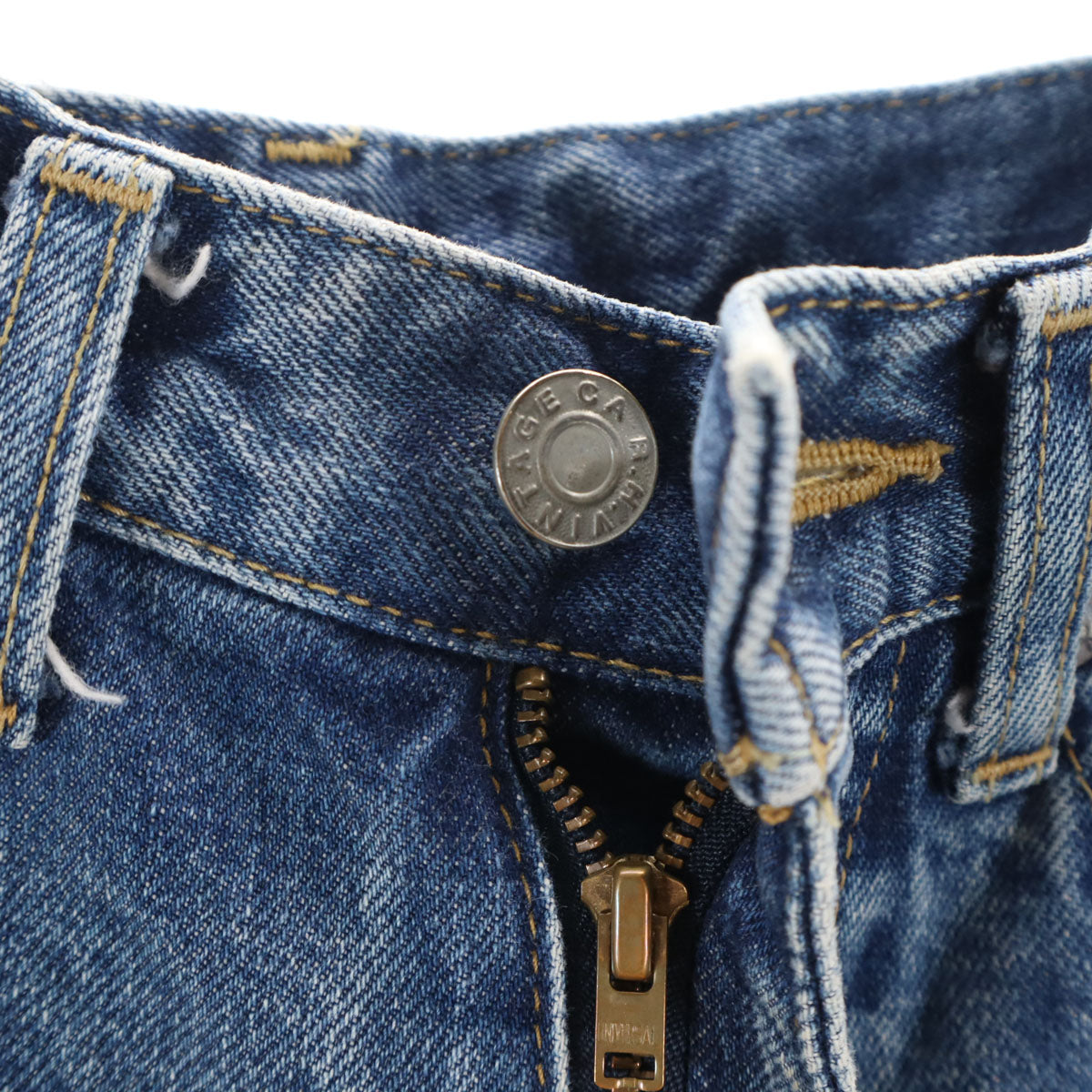 R.H. ViNTAGE アールエイチヴィンテージ 日本製 カットオフ加工 テーパードデニムパンツ W23 ウォッシュブルー ジーンズ ロンハーマン レディース