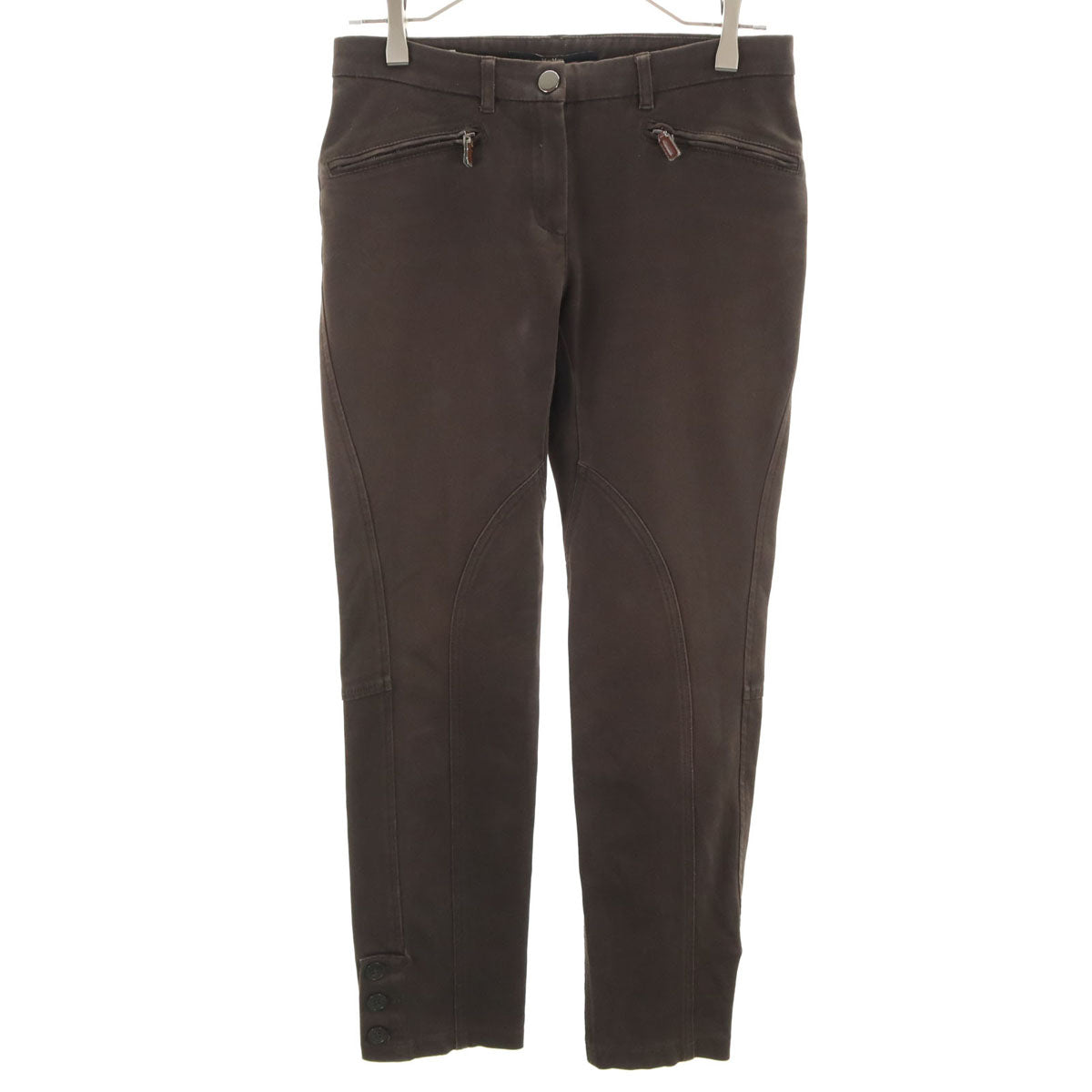 MAX MARA WEEK END LINE マックスマーラウィークエンドライン スリムパンツ 36 チャコールブラウン レディース