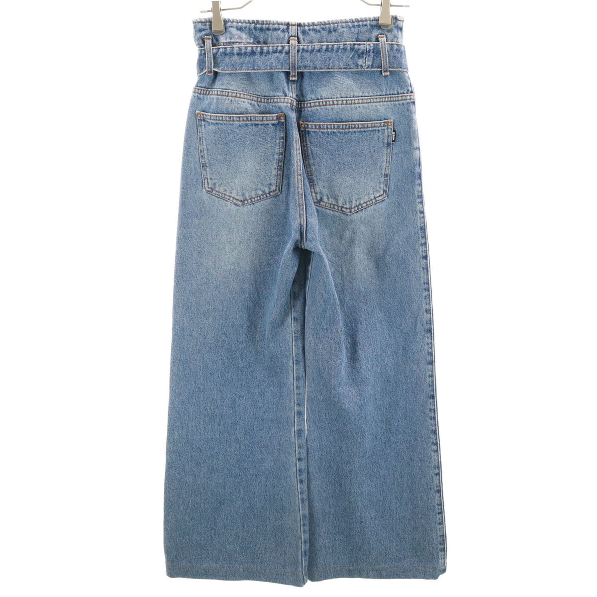 MSGM エムエスジーエム イタリア製 ワイドデニムパンツ 38 ブルー ジーンズ レディース