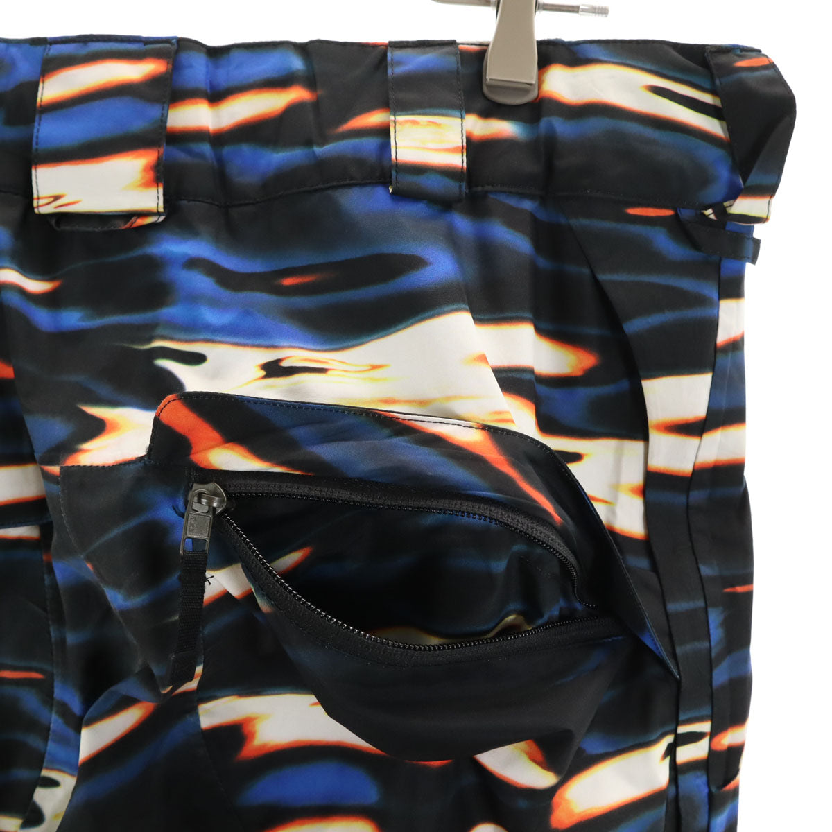 BURTON バートン 総柄 スノーボード パンツ M ブルー系 GORE-TEX スノーウェア メンズ