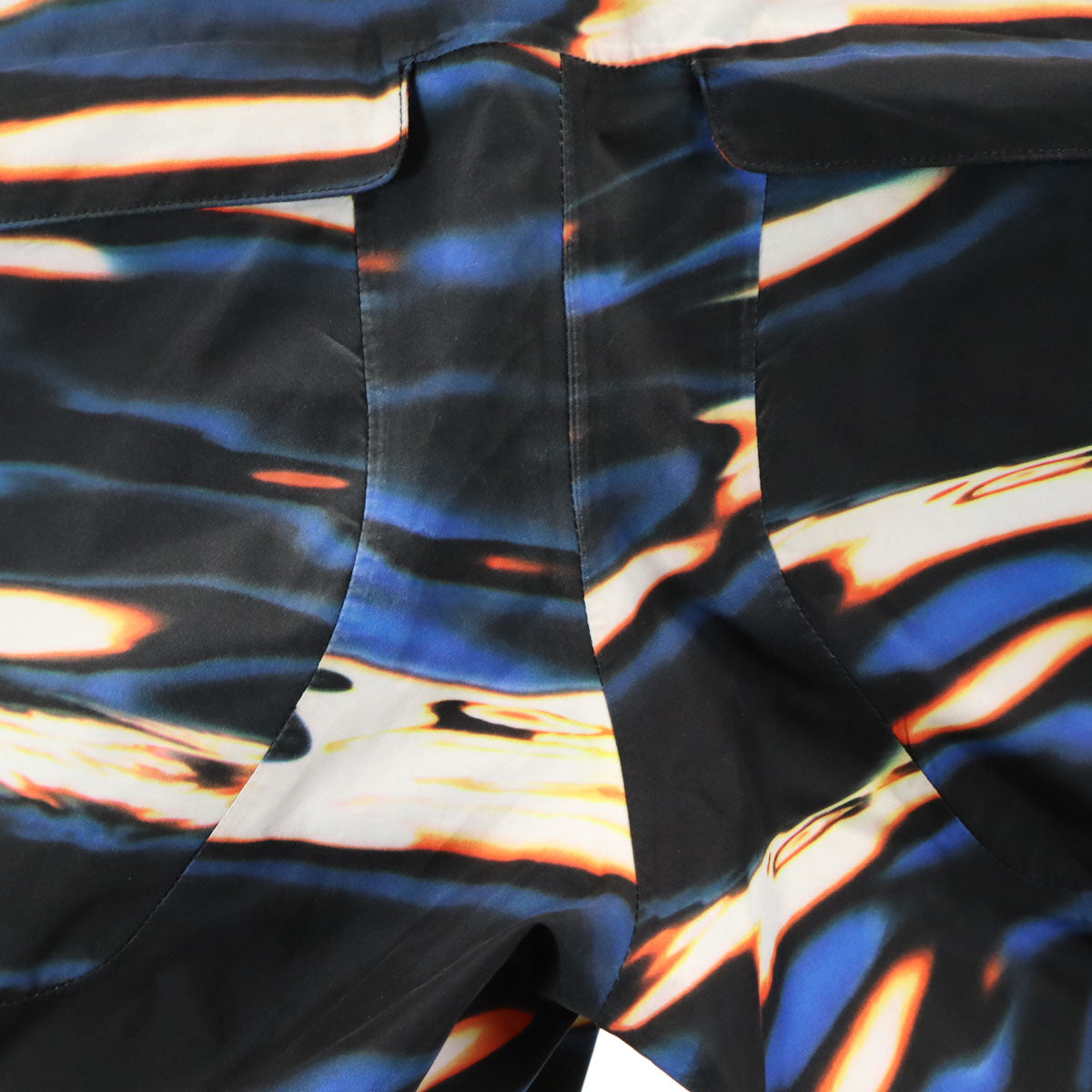 BURTON バートン 総柄 スノーボード パンツ M ブルー系 GORE-TEX スノーウェア メンズ