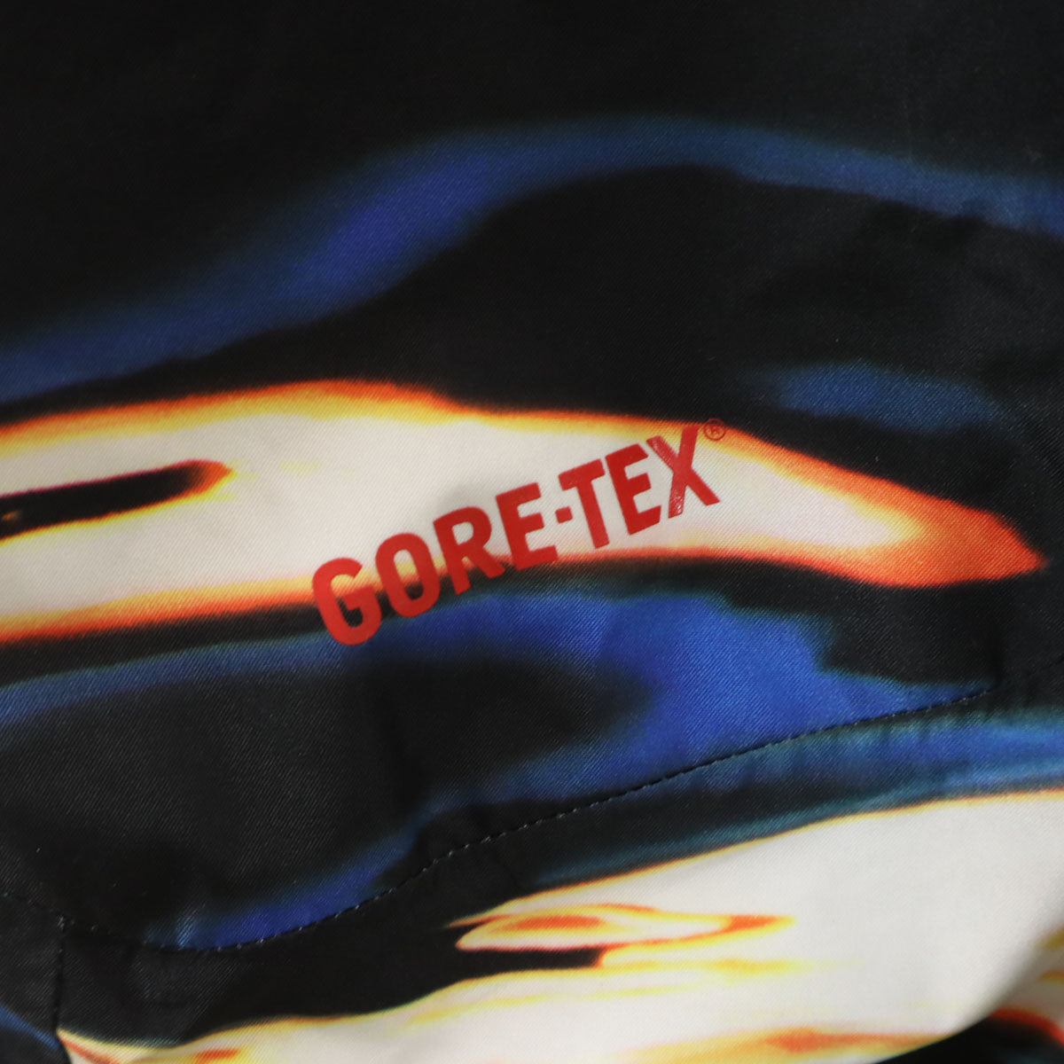 BURTON バートン 総柄 スノーボード パンツ M ブルー系 GORE-TEX スノーウェア メンズ