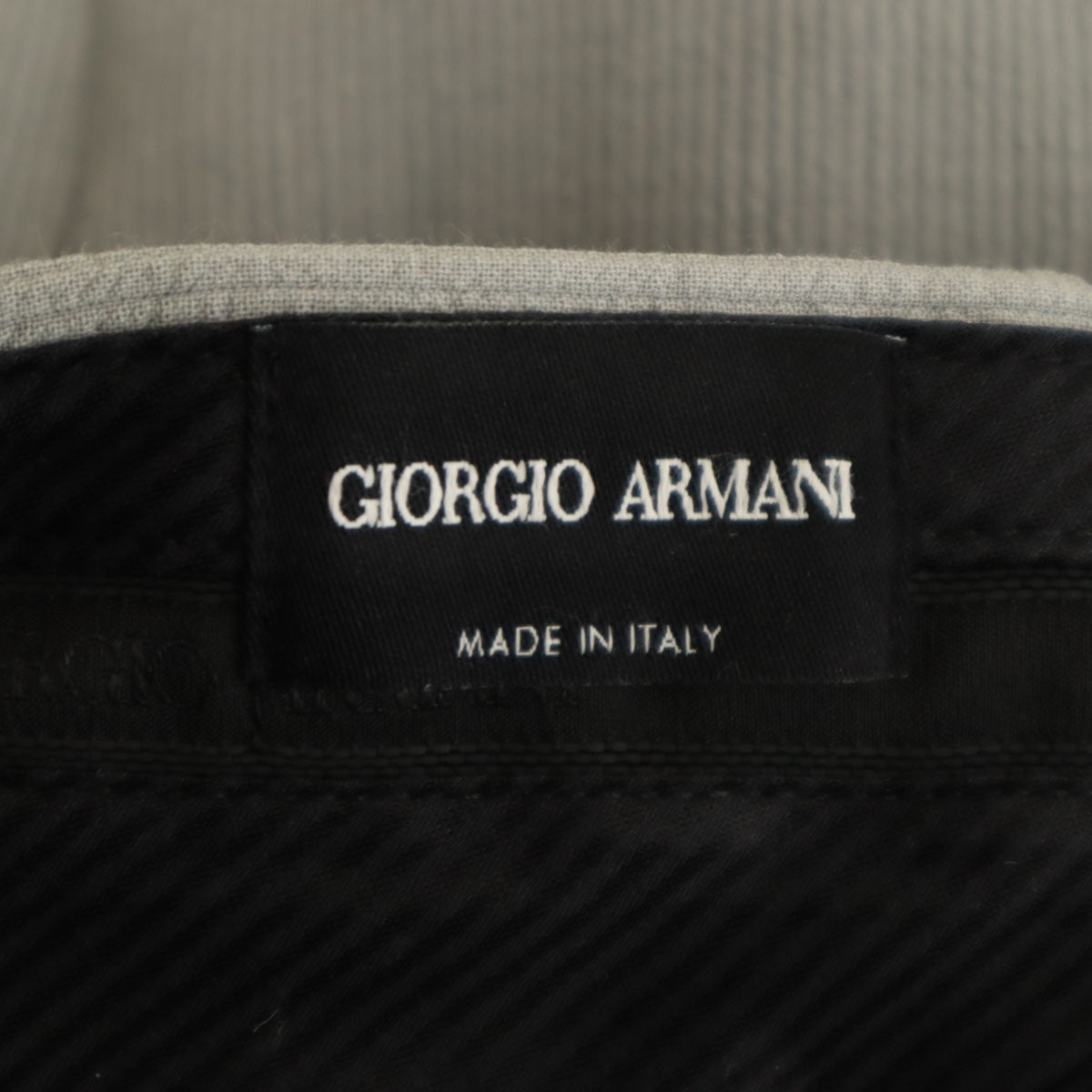 GIORGIO ARMANI ジョルジオアルマーニ イタリア製 スリムパンツ 52 グレー メンズ