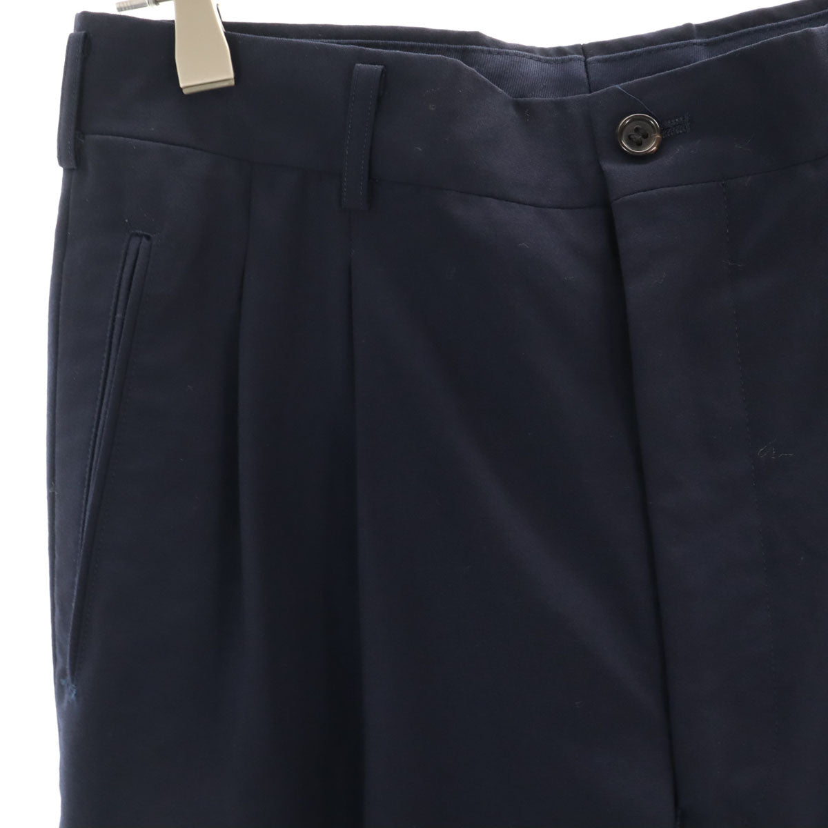 COMME des GARCONS HOMME コムデギャルソンオム 1991年 90s 日本製 オールド タック テーパードパンツ S ネイビー メンズ