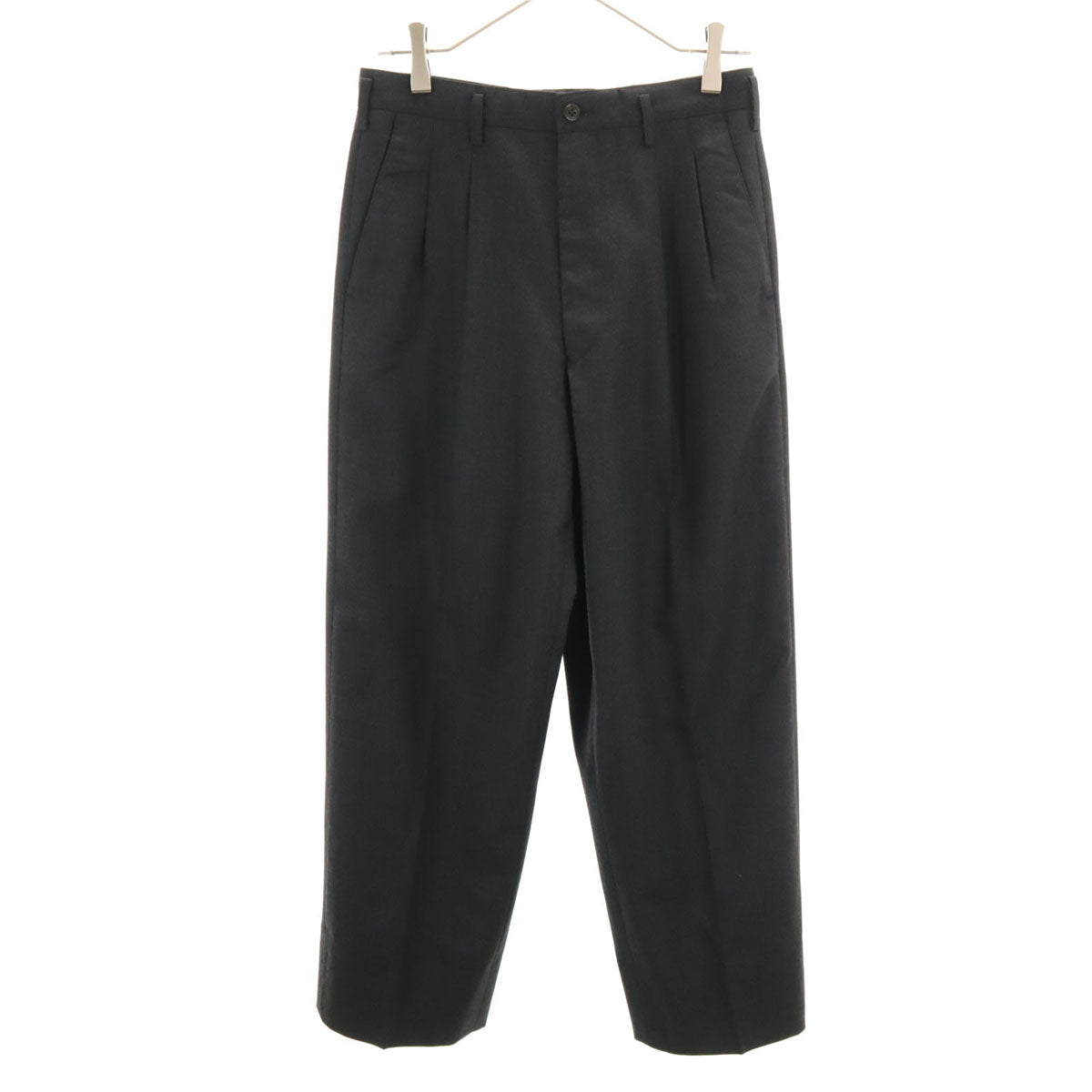 美品 Y’s for men ワイズフォーメン 90s オールド タック テーパードパンツ S チャコールグレー メンズ