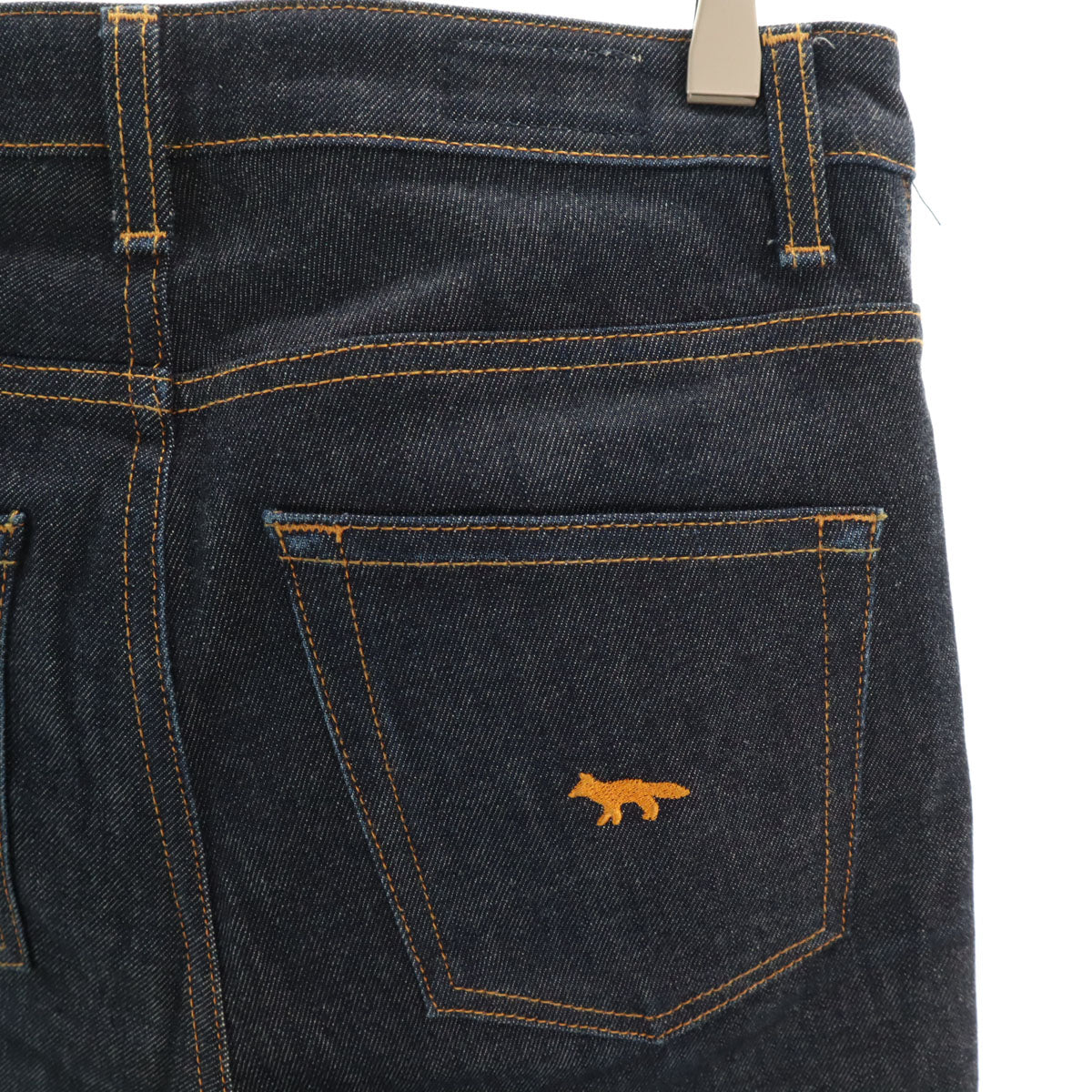 MAISON KITSUNE メゾンキツネ 日本製 スリムデニムパンツ W27 インディゴ ジーンズ レディース