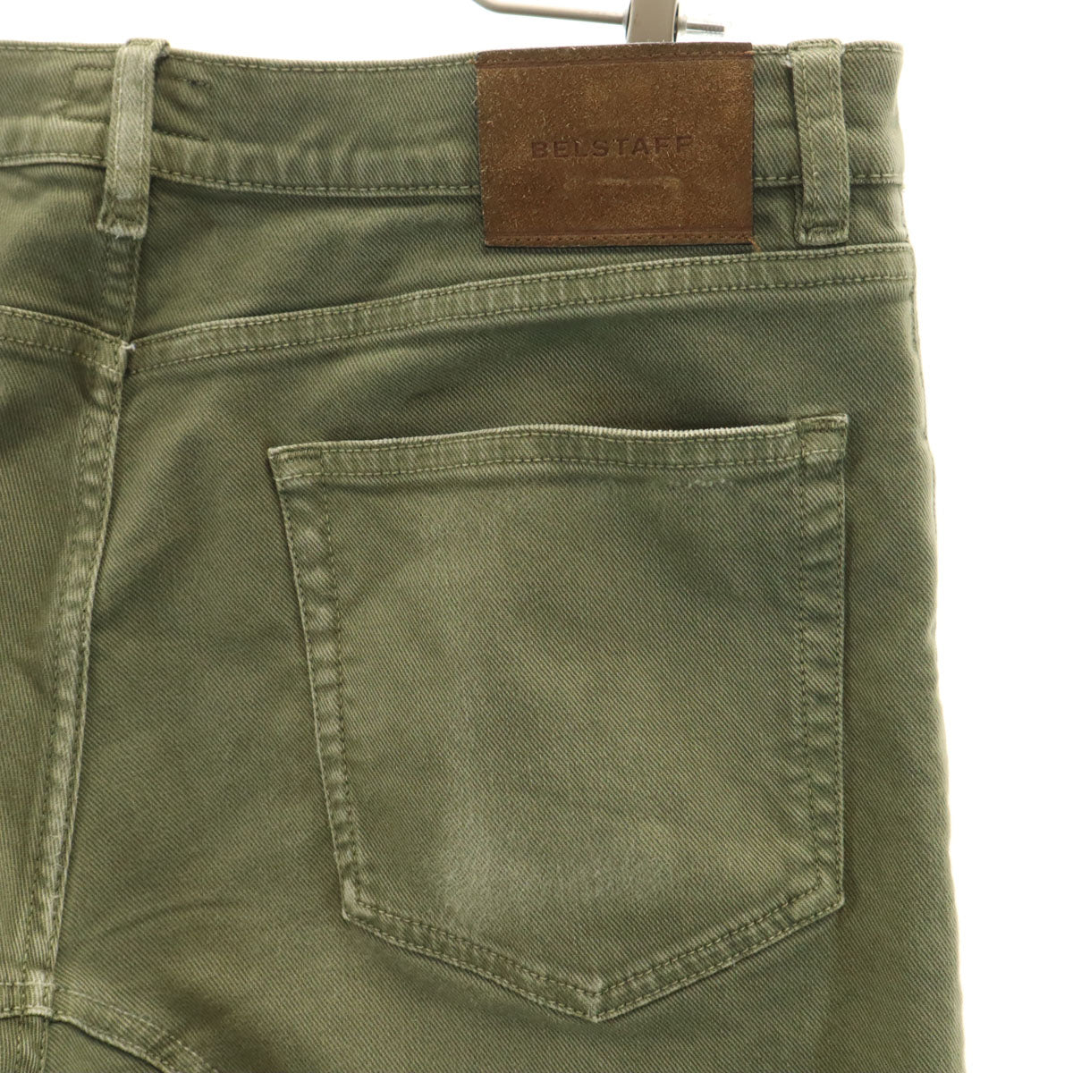 BELSTAFF ベルスタッフ テーパードパンツ W33 カーキ メンズ