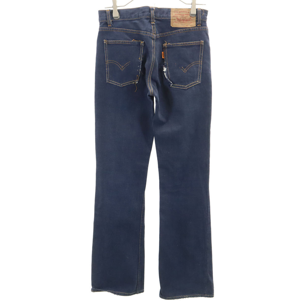 Levi's リーバイス 70s ビックE オレンジタブ フレアデニムパンツ ネイビー系 ジーンズ レディース