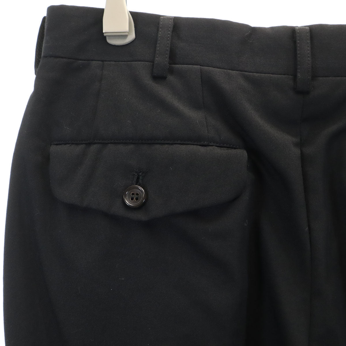 COMME des GARCONS HOMME コムデギャルソンオム 90s 1994年 日本製 ウール オールド タック テーパードパンツ S ブラック メンズ