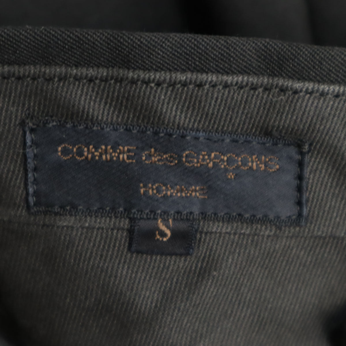 COMME des GARCONS HOMME コムデギャルソンオム 90s 1994年 日本製 ウール オールド タック テーパードパンツ S ブラック メンズ