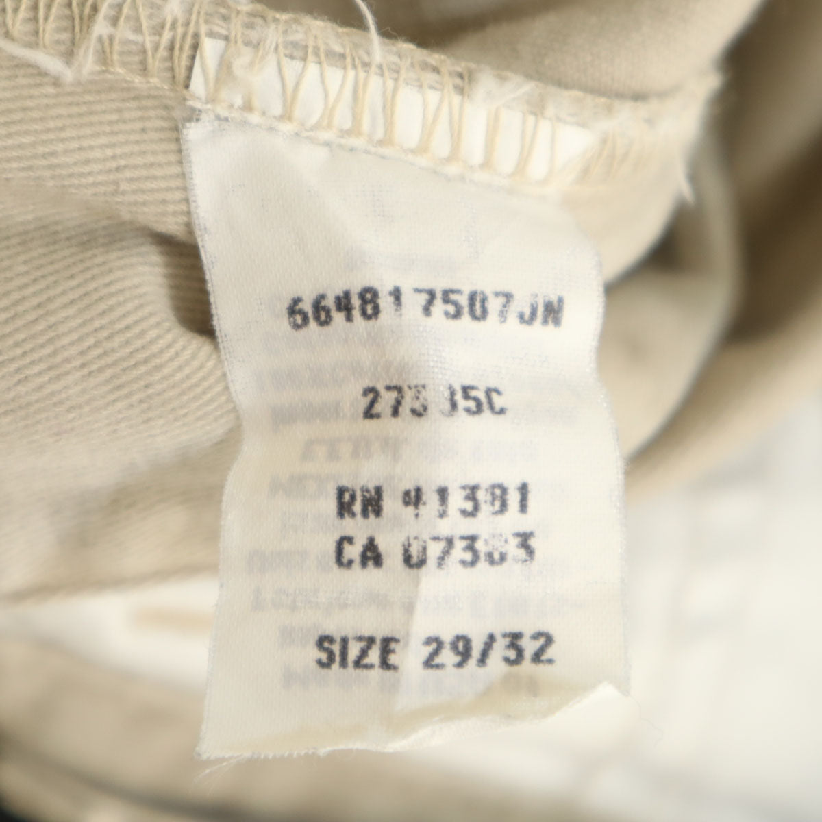 ダブルアールエル RRL 90s USA製 赤三ツ星 初期タグ チノパンツ W29 ベージュ メンズ