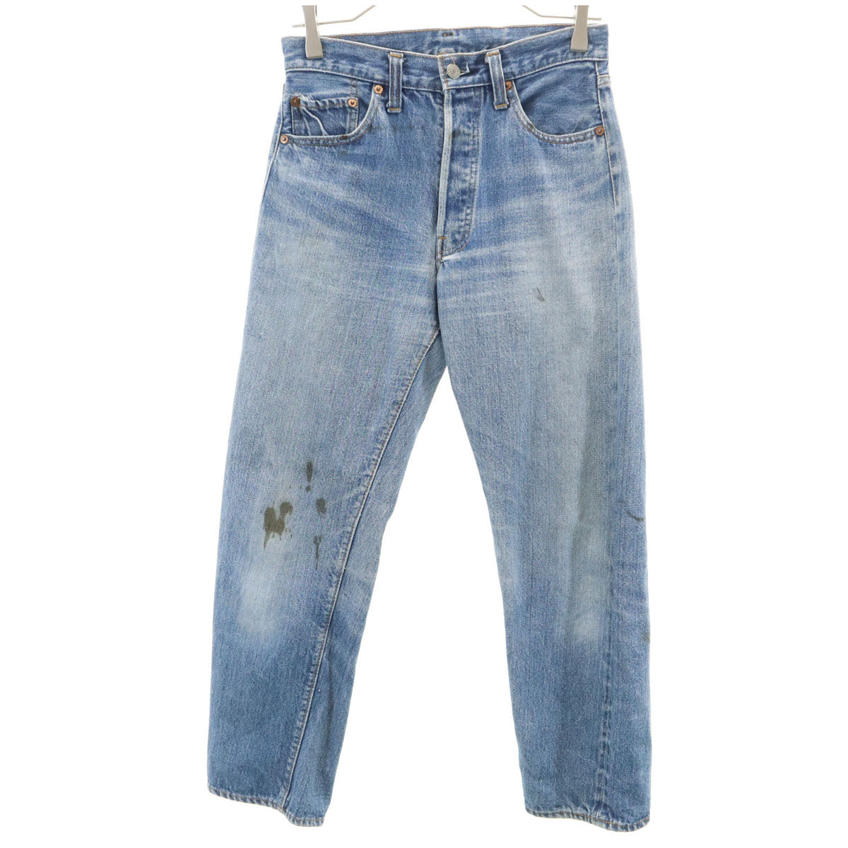 Levi's リーバイス 70s 赤耳 66前期 スモールe ヴィンテージ ボタン裏6 デニムパンツ w29 ブルー系 ジーンズ レディース