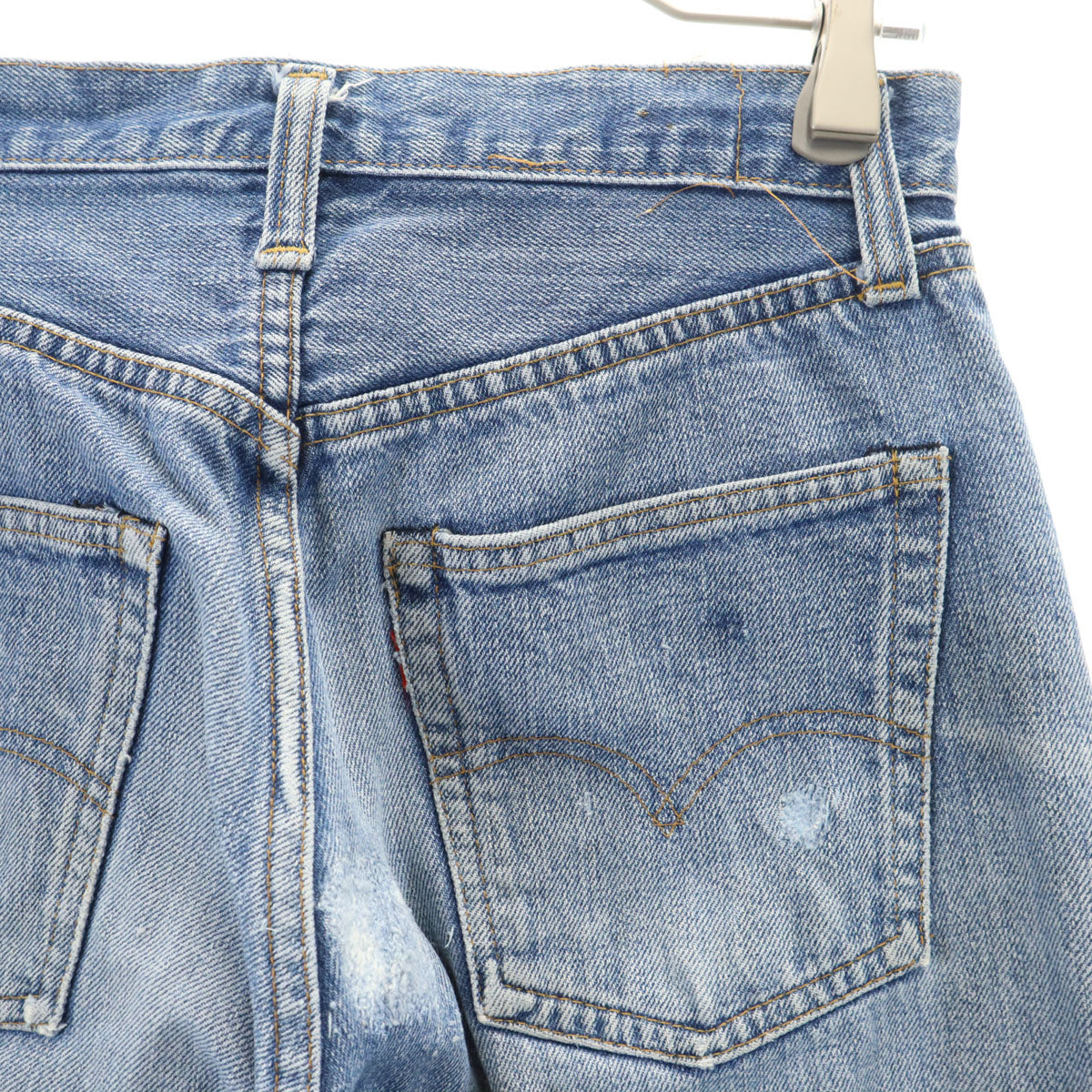 Levi's リーバイス 70s 赤耳 66前期 スモールe ヴィンテージ ボタン裏6 デニムパンツ w29 ブルー系 ジーンズ レディース