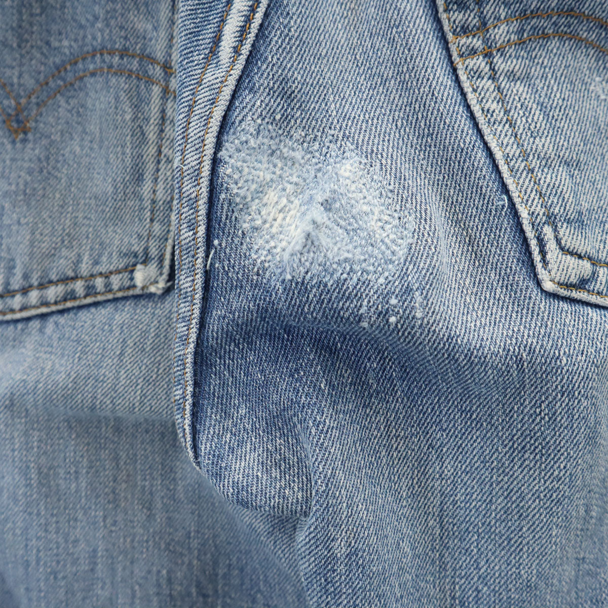 Levi's リーバイス 70s 赤耳 66前期 スモールe ヴィンテージ ボタン裏6 デニムパンツ w29 ブルー系 ジーンズ レディース