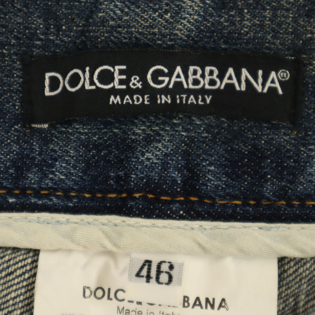 DOLCE&GABBANA ドルチェアンドガッバーナ イタリア製 デニムパンツ 46 インディゴ ジーンズ メンズ