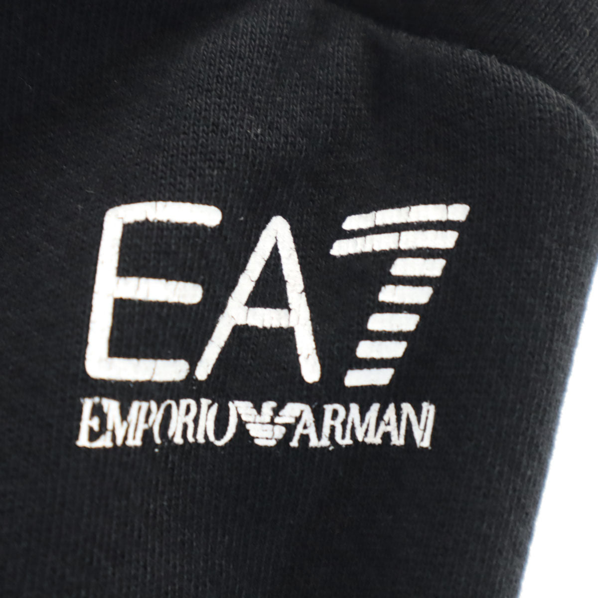 Emporio Armani エンポリオアルマーニ ワイドパンツ S ブラック スウェット レディース