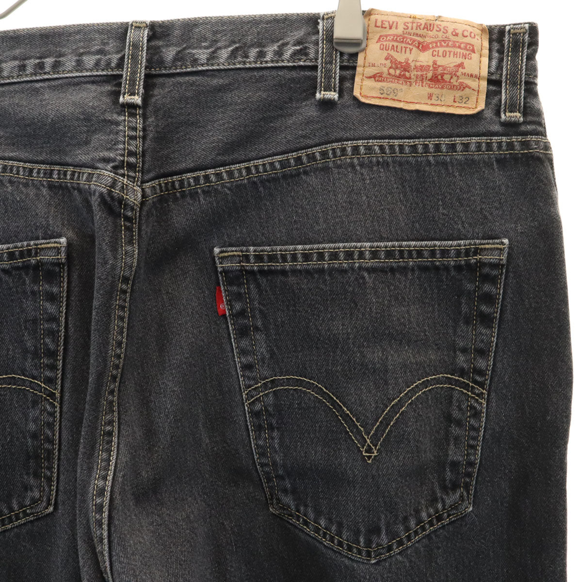 Levi's リーバイス 569 ルーズ ストレートデニムパンツ w38 グレー ジーンズ メンズ