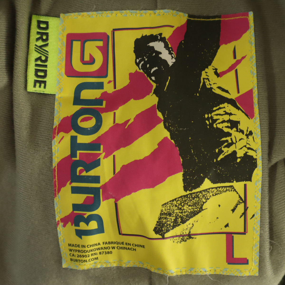 BURTON バートン スノーボード パンツ L カーキ メンズ