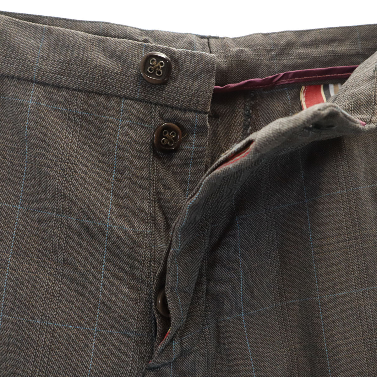 ETRO エトロ イタリア製 コットンパンツ 52 ブラウン系 メンズ