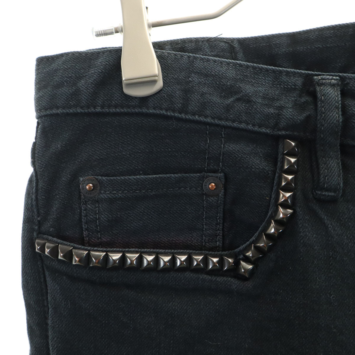 HYSTERIC GLAMOUR ヒステリックグラマー 日本製 スタッズ デニムパンツ w30 ブラック メンズ