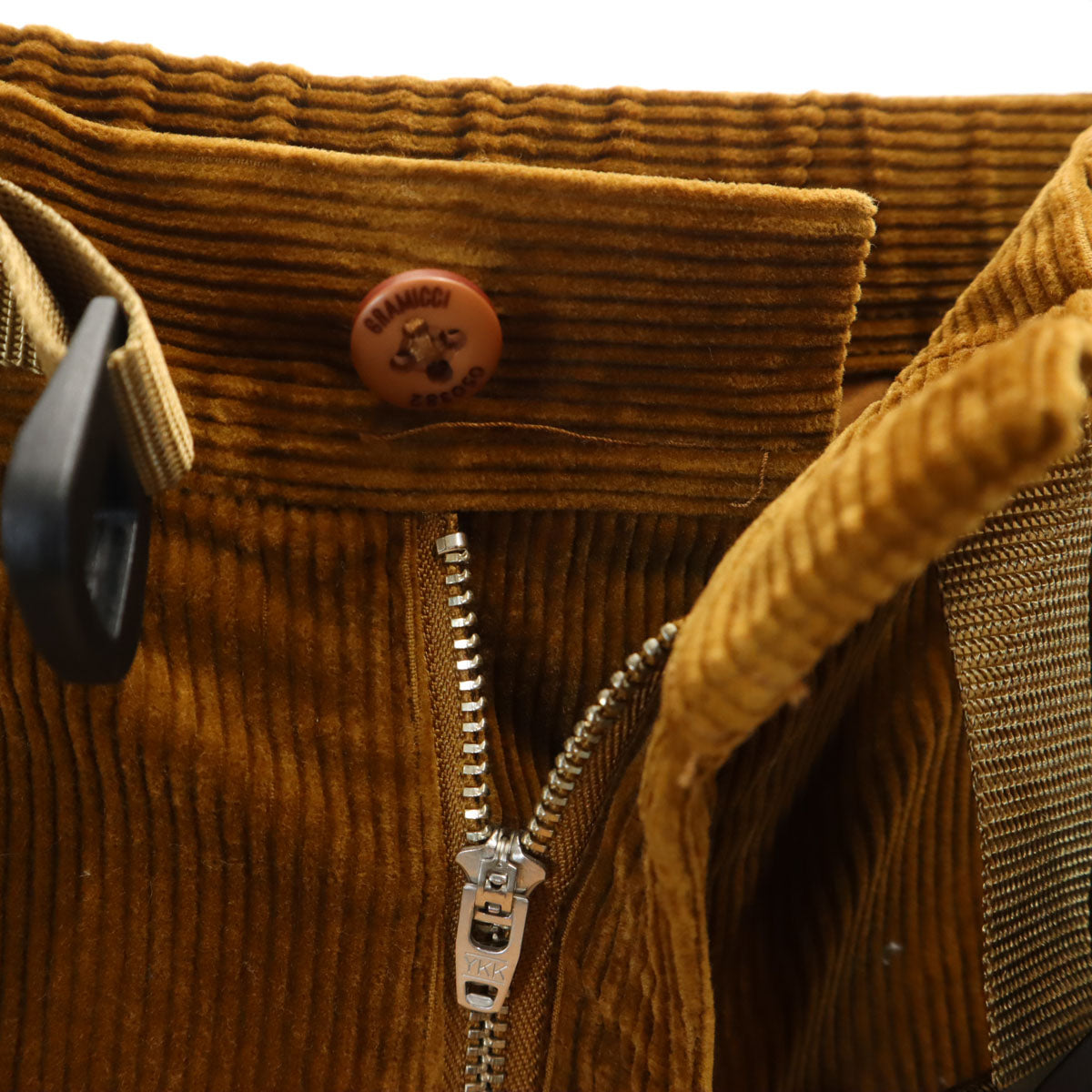 Gramicci グラミチ クロップド コーデュロイ バギーパンツ M キャメル系 アウトドア レディース